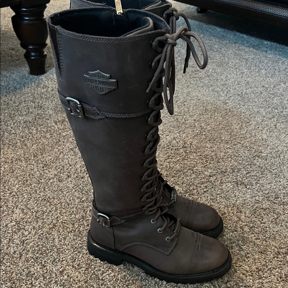 Harley-Davidson Women's Dark Brown Lace-Up Boots New without box